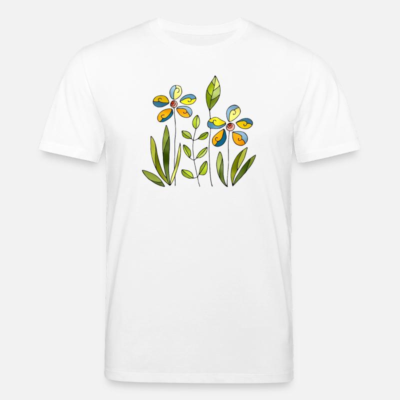 Fleur - T-shirt bio CREATOR Stanley/Stella Unisexe - blanc