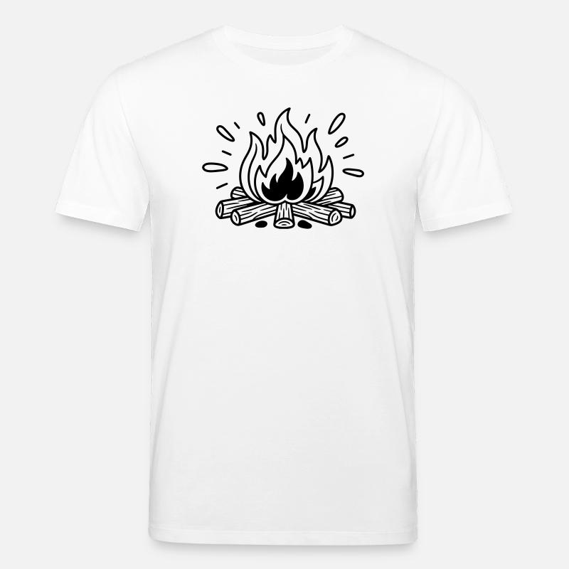 Lagerfeuer - Stanley/Stella Unisex Bio-T-Shirt CREATOR  - Weiß
