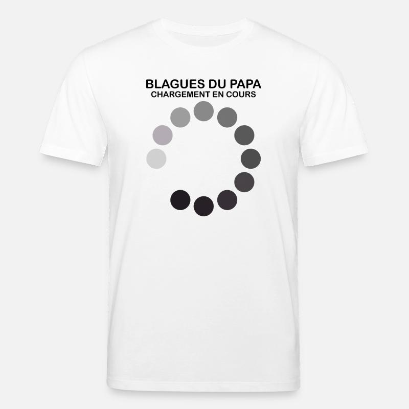 Cercle de Points Noirs Abstraits - T-shirt bio CREATOR Stanley/Stella Unisexe - blanc