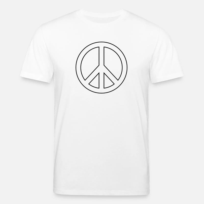 Friedenszeichen - Stanley/Stella Unisex Bio-T-Shirt CREATOR  - Weiß