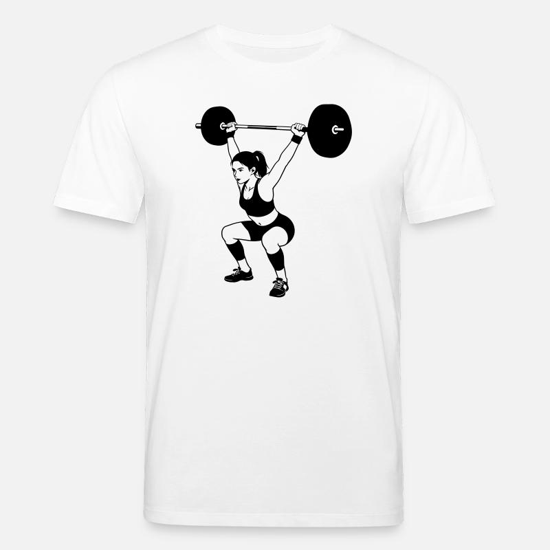 Gewichtheben - Stanley/Stella Unisex Bio-T-Shirt CREATOR  - Weiß
