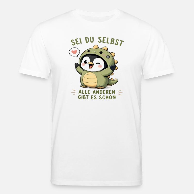 Sei du selbst - Pinguin - Stanley/Stella Unisex Bio-T-Shirt CREATOR  - Weiß
