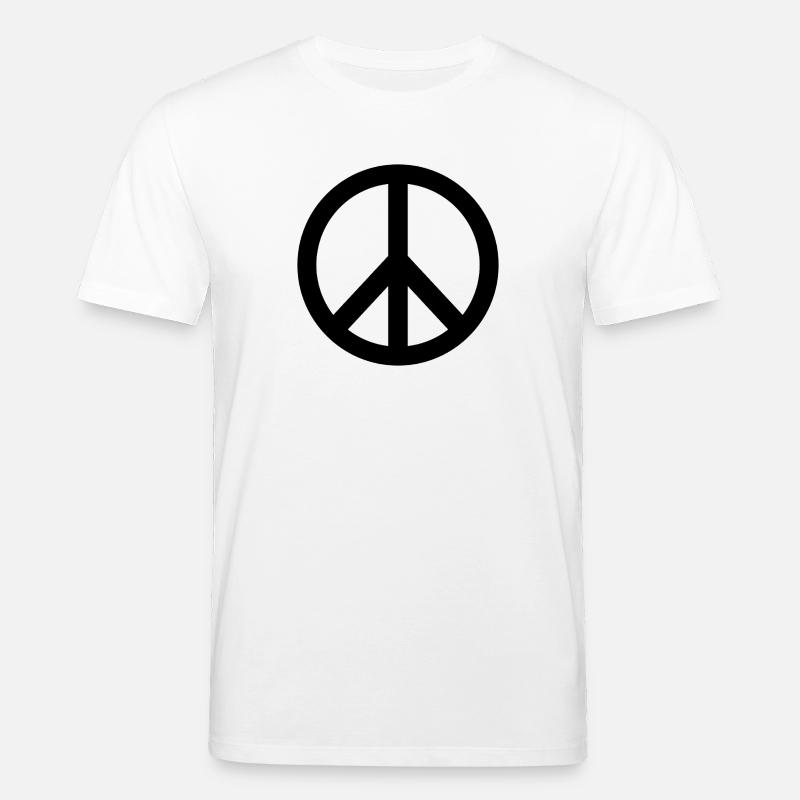 Friedenszeichen - Stanley/Stella Unisex Bio-T-Shirt CREATOR  - Weiß