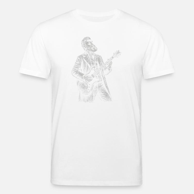 John Brown joue de la guitare - T-shirt bio CREATOR Stanley/Stella Unisexe - blanc