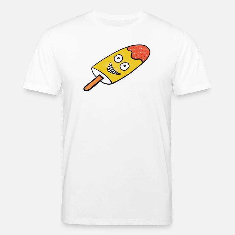 Fröhliches Zitronen-Eis Eiskrem Kinder  - Stanley/Stella Unisex Bio-T-Shirt CREATOR  - Weiß