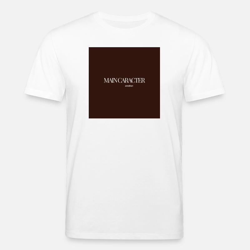 "CARACTER SOMETIMES" Graphic Tee Design - T-shirt bio CREATOR Stanley/Stella Unisexe - blanc