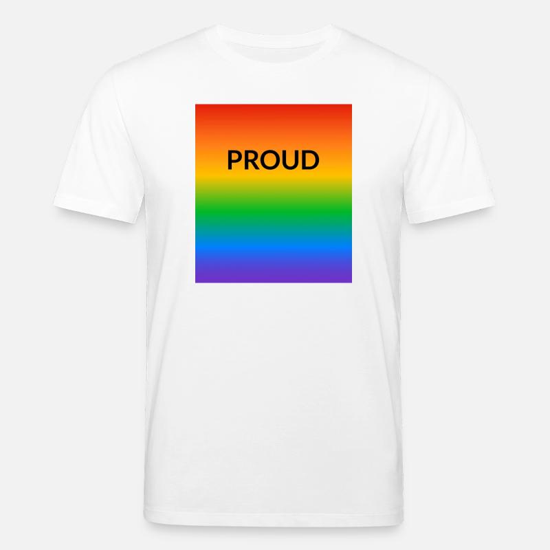 Proud Rainbow LGBT Pride - Stanley/Stella Unisex Bio-T-Shirt CREATOR - Weiß