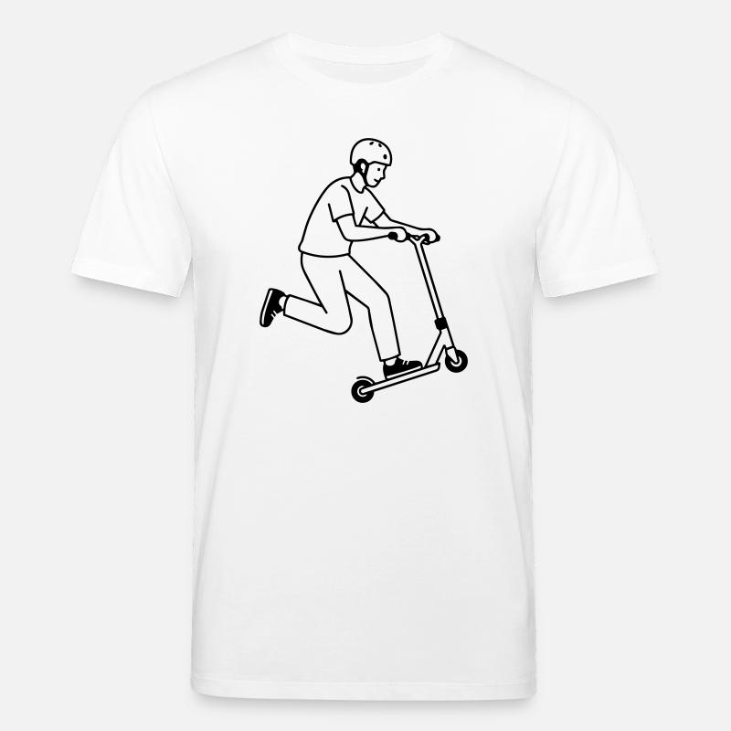 Trottinette cascade - T-shirt bio CREATOR Stanley/Stella Unisexe - blanc