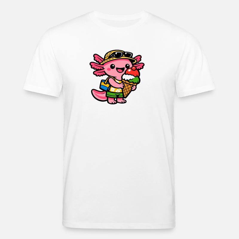 Créature de Glace Ensoleillée avec Chapeau - T-shirt bio CREATOR Stanley/Stella Unisexe - blanc