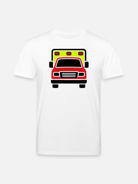 Ambulance Ambulance Front - Stanley/Stella CREATOR Unisex Organic T-Shirt - white