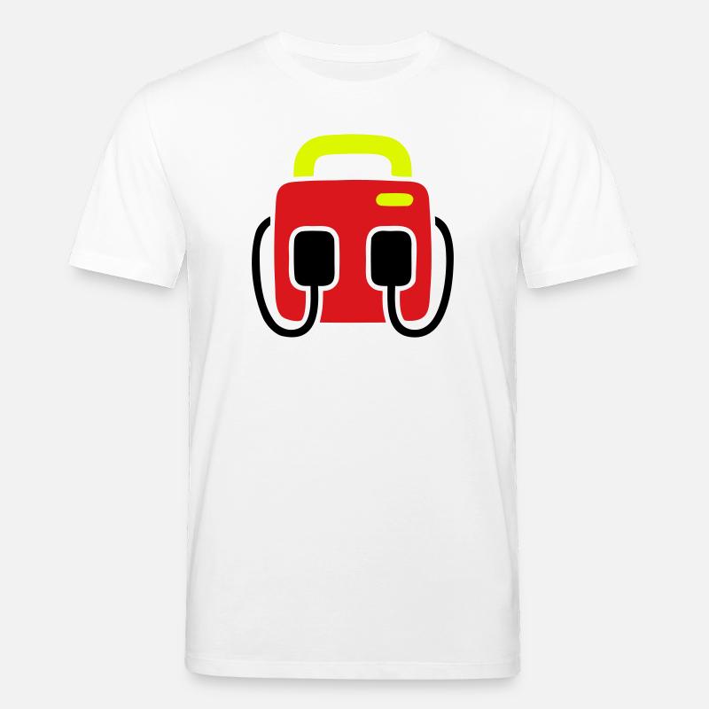Defibrillator AED First Aid - Stanley/Stella CREATOR Unisex Organic T-Shirt - white
