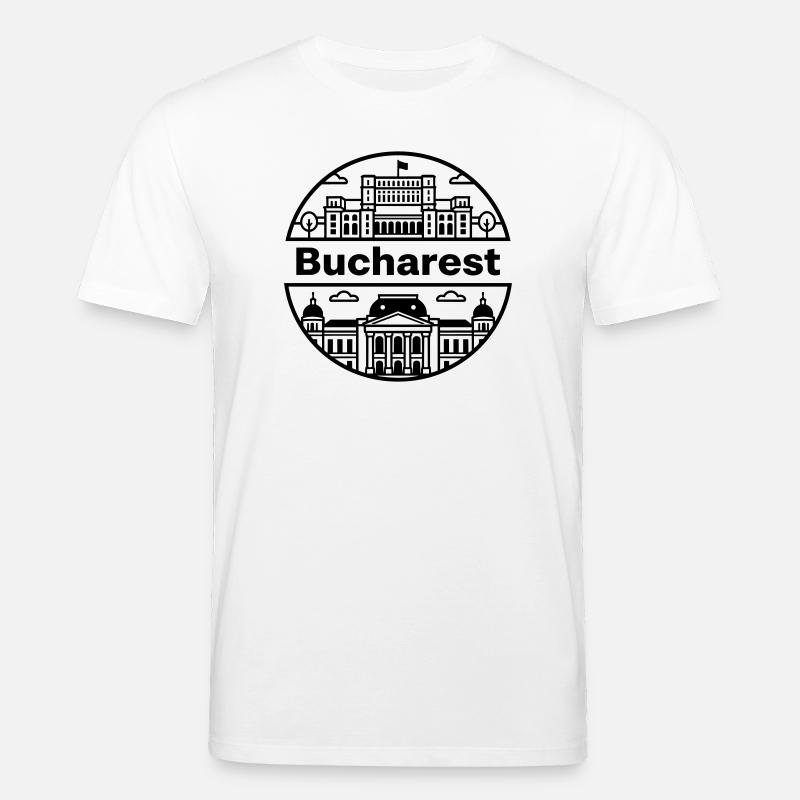 Bucarest - T-shirt bio CREATOR Stanley/Stella Unisexe - blanc