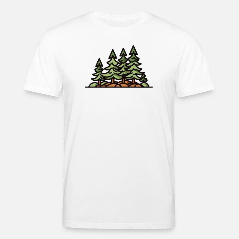 Wald Bäume - Stanley/Stella Unisex Bio-T-Shirt CREATOR  - Weiß
