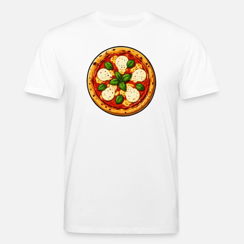 Bande dessinée Basil Pizza - T-shirt bio CREATOR Stanley/Stella Unisexe - blanc