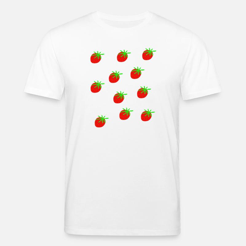 Erdbeeren Erdbeere Erdbeeren Garten - Stanley/Stella Unisex Bio-T-Shirt CREATOR - Weiß