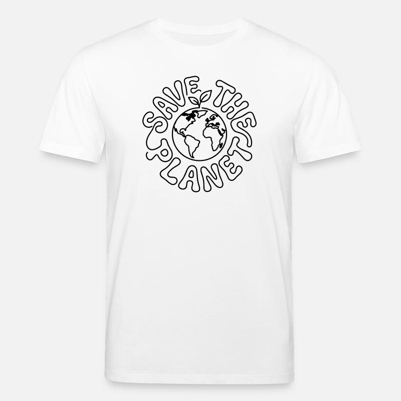 Rette den Planeten - Stanley/Stella Unisex Bio-T-Shirt CREATOR  - Weiß