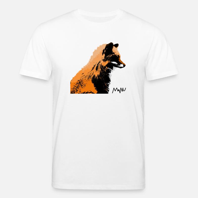 renard - T-shirt bio CREATOR Stanley/Stella Unisexe - blanc