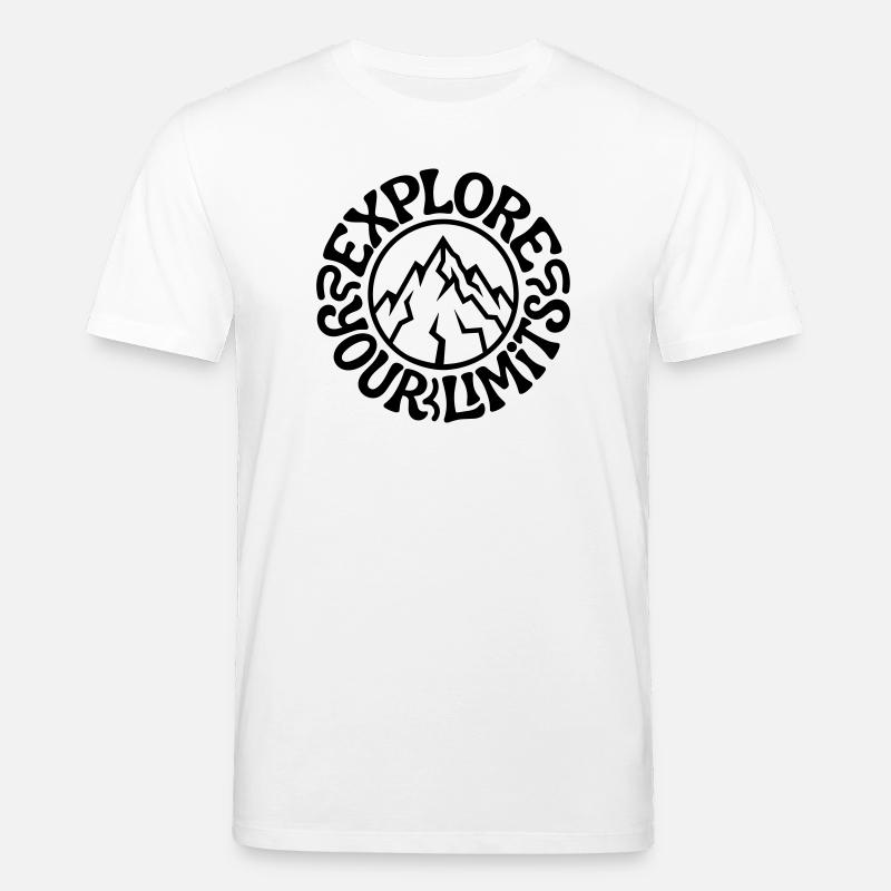 mountain climbing - Stanley/Stella CREATOR Unisex Organic T-Shirt - white