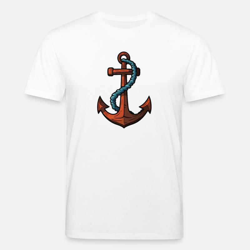 Anker Symbol Hafen - Stanley/Stella Unisex Bio-T-Shirt CREATOR - Weiß