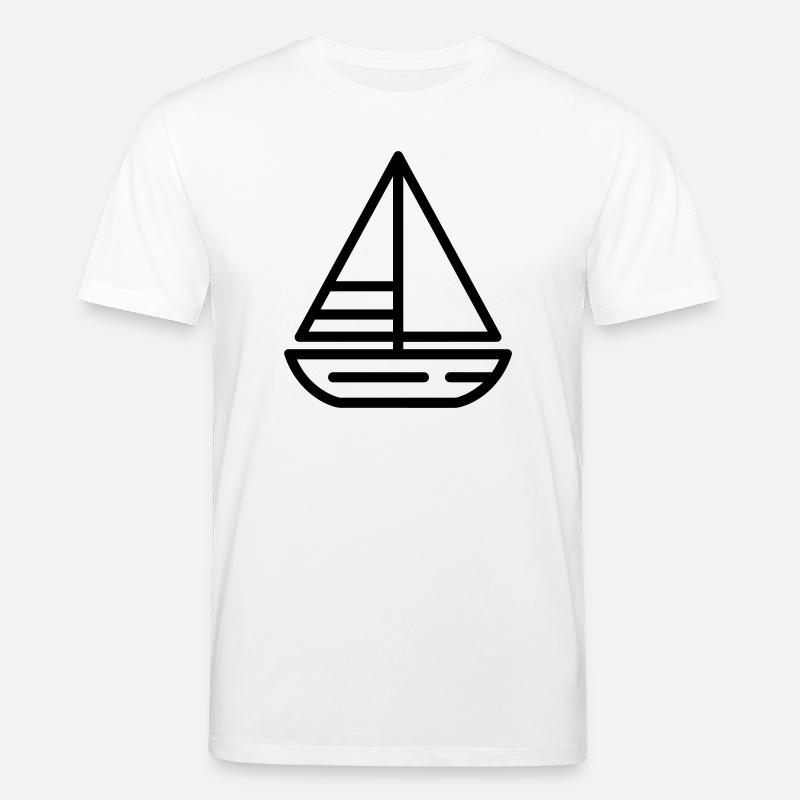 sailing ship - Stanley/Stella CREATOR Unisex Organic T-Shirt - white