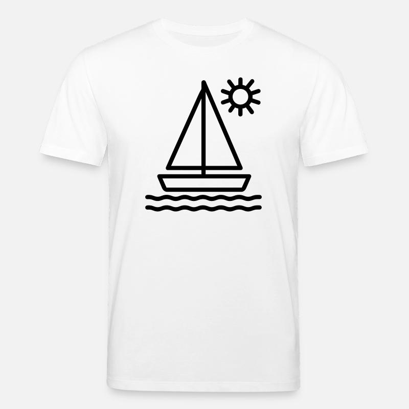 Segelschiff - Stanley/Stella Unisex Bio-T-Shirt CREATOR - Weiß