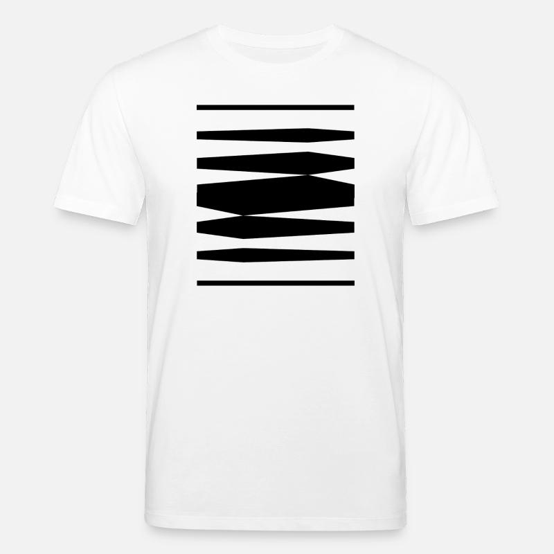 Fettes Liniendesign - Stanley/Stella Unisex Bio-T-Shirt CREATOR  - Weiß