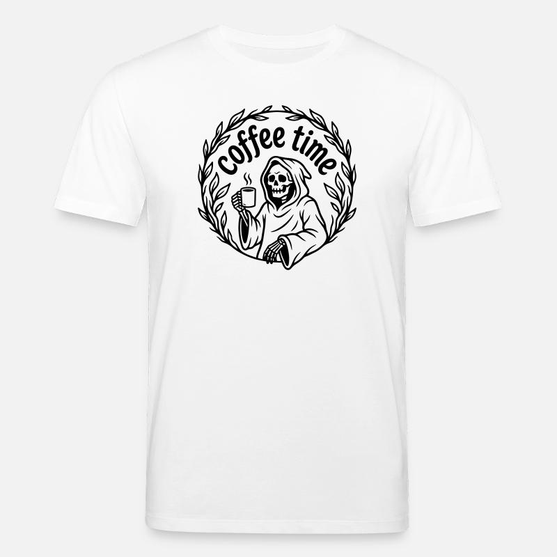 C’est l’heure du café - T-shirt bio CREATOR Stanley/Stella Unisexe - blanc