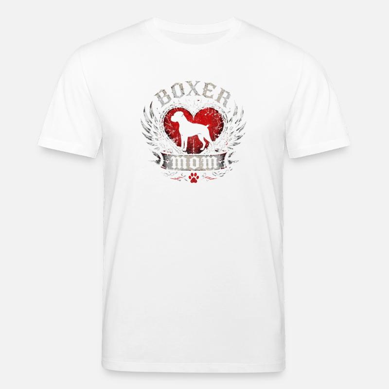 Boxer Herzflügel Emblem - Stanley/Stella Unisex Bio-T-Shirt CREATOR  - Weiß