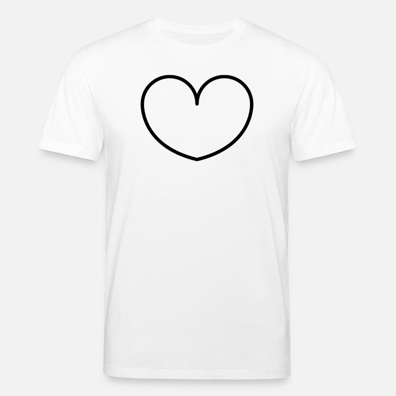 Herz - Stanley/Stella Unisex Bio-T-Shirt CREATOR - Weiß