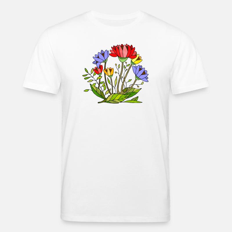 Blumen - Stanley/Stella Unisex Bio-T-Shirt CREATOR  - Weiß