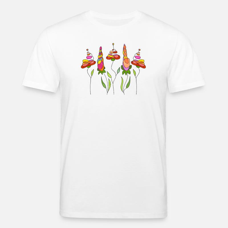 Blumen - Stanley/Stella Unisex Bio-T-Shirt CREATOR - Weiß