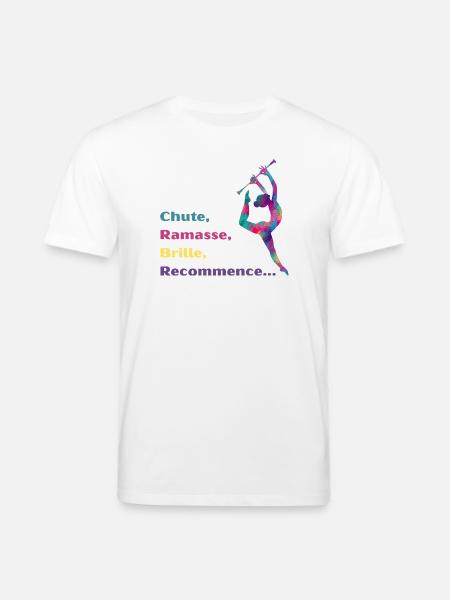 Chute-_Ramasse-_Recommence-- - T-shirt bio CREATOR Stanley/Stella Unisexe - blanc