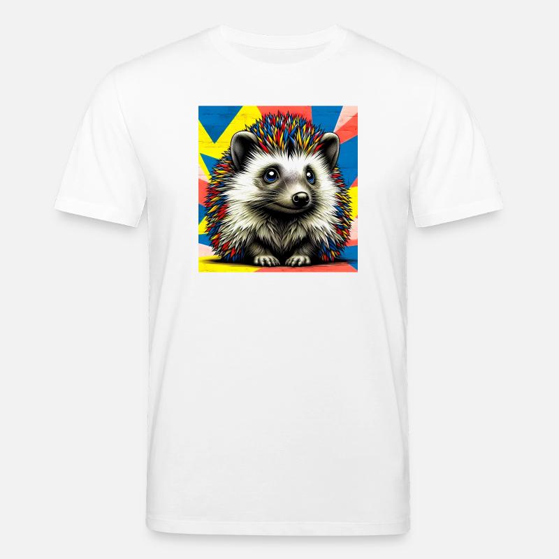 hérisson - T-shirt bio CREATOR Stanley/Stella Unisexe - blanc