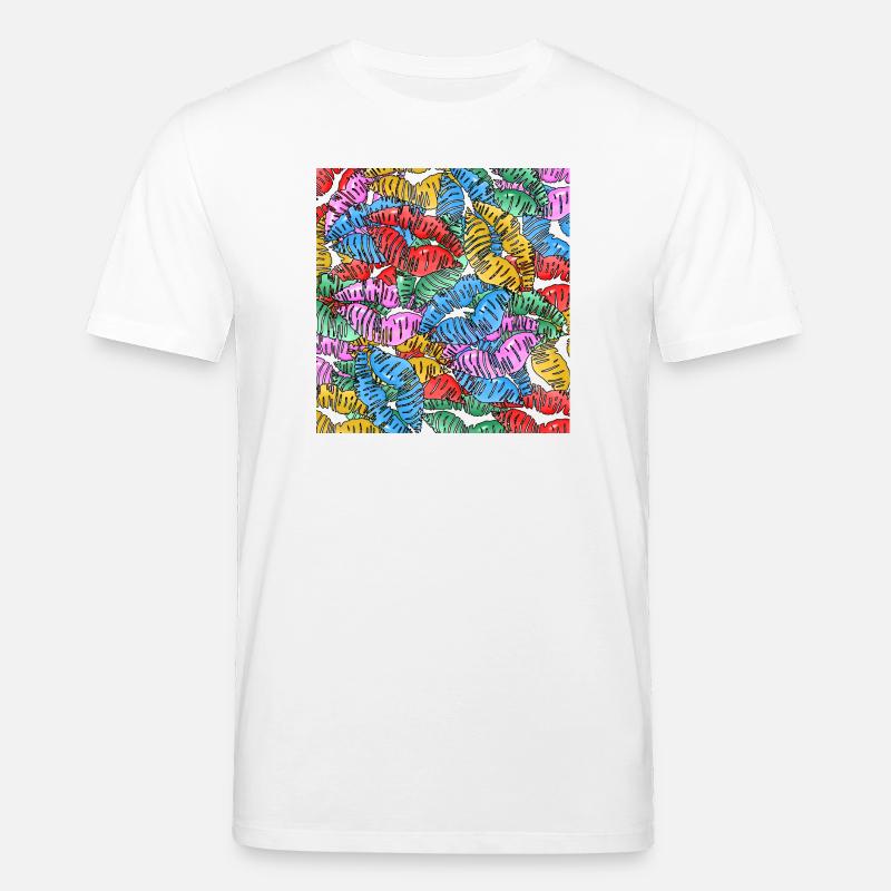 Bunte Küsse - Stanley/Stella Unisex Bio-T-Shirt CREATOR  - Weiß