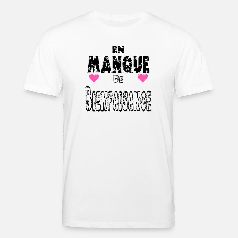  En Manque de Bienfaisance - T-shirt bio CREATOR Stanley/Stella Unisexe - blanc