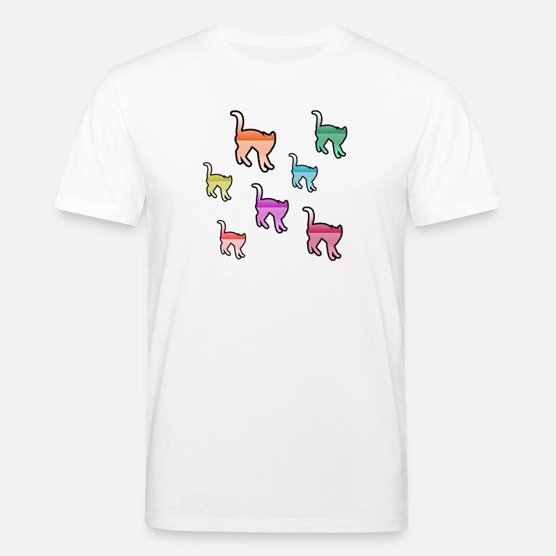 Katzen - Stanley/Stella Unisex Bio-T-Shirt CREATOR  - Weiß
