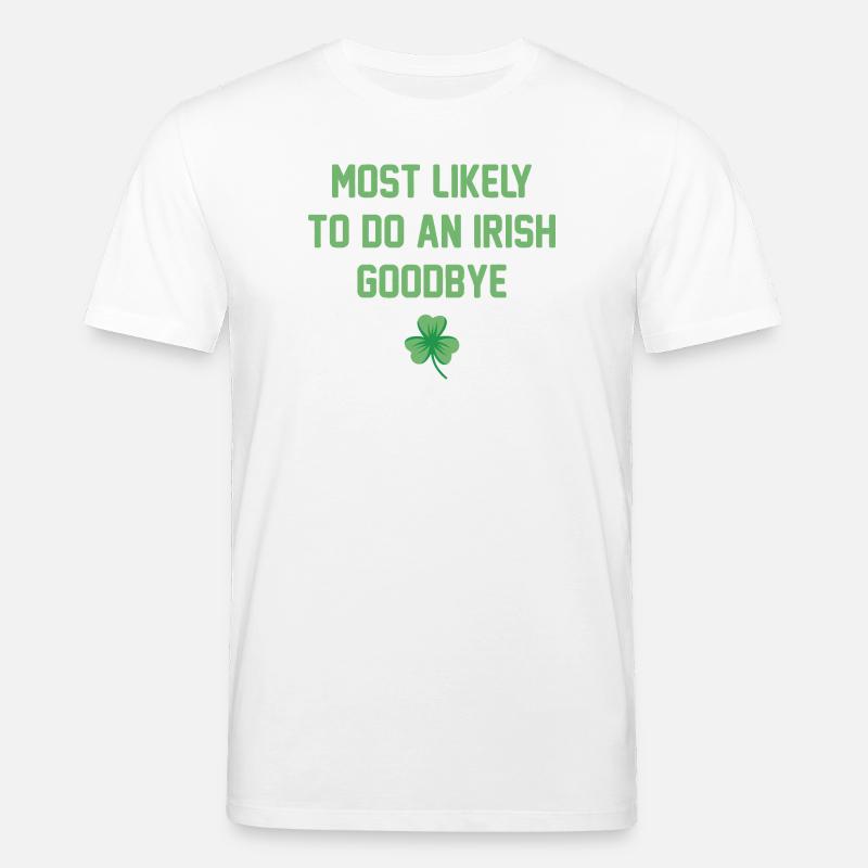 Irischer Goodbye Shamrock Tee - Stanley/Stella Unisex Bio-T-Shirt CREATOR  - Weiß