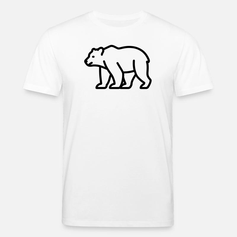 bear - Stanley/Stella CREATOR Unisex Organic T-Shirt - white