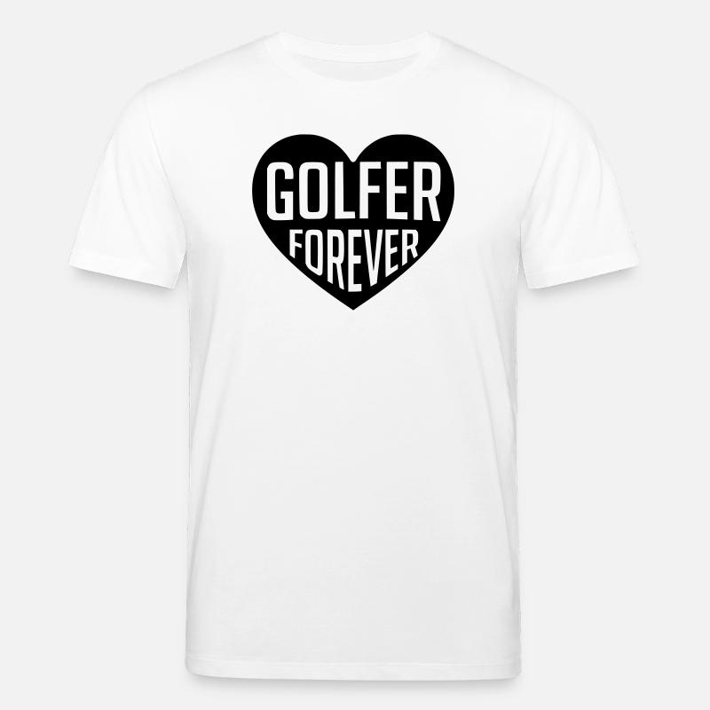 Golf - Cœur éternel du golfeur - T-shirt bio CREATOR Stanley/Stella Unisexe - blanc