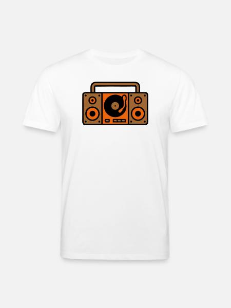 Retro Boombox Ghettoblaster 80er - Stanley/Stella Unisex Bio-T-Shirt CREATOR  - Weiß