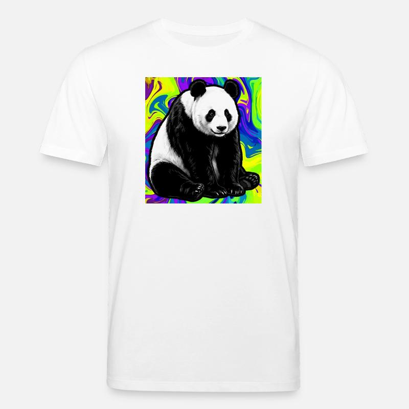 Panda - Stanley/Stella Unisex Bio-T-Shirt CREATOR - Weiß