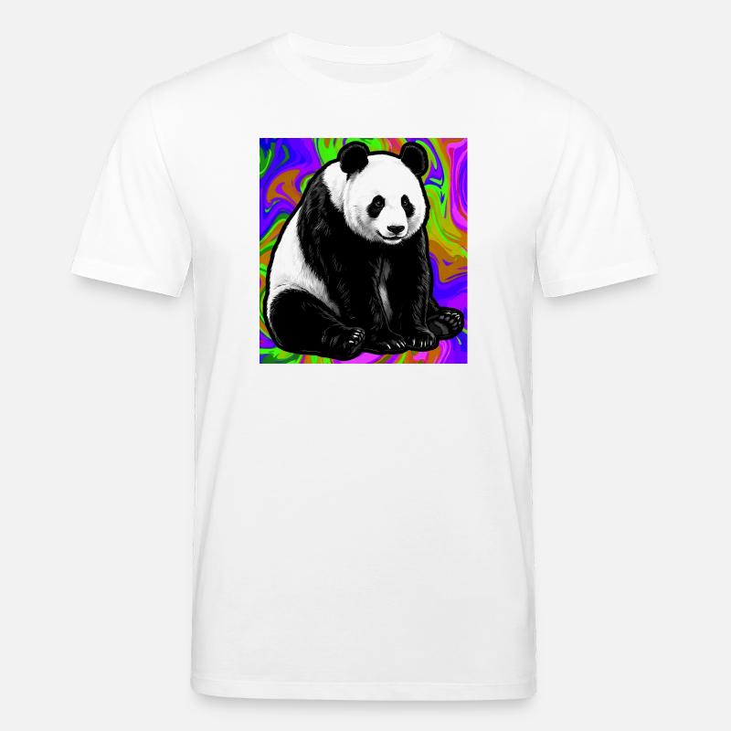 Panda - Stanley/Stella Unisex Bio-T-Shirt CREATOR  - Weiß