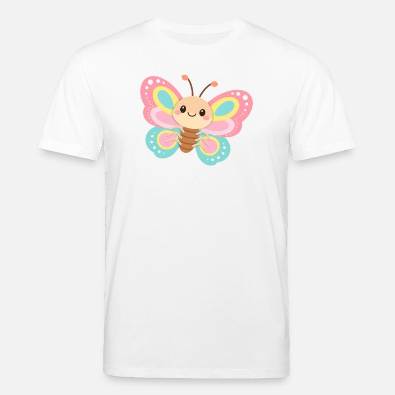 Pastellschmetterling - Stanley/Stella Unisex Bio-T-Shirt CREATOR - Weiß