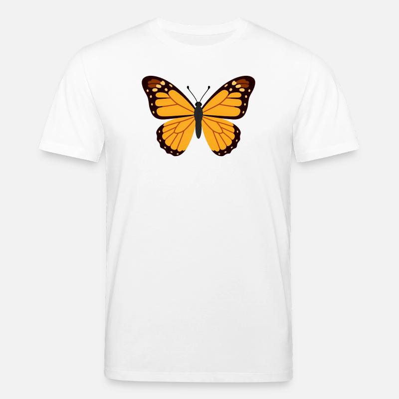 Ailes de monarque orange - T-shirt bio CREATOR Stanley/Stella Unisexe - blanc