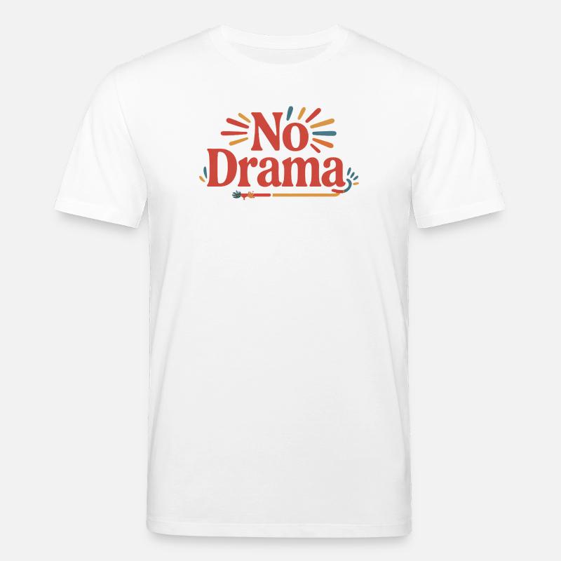 Pas de drame - Merci ! - T-shirt bio CREATOR Stanley/Stella Unisexe - blanc