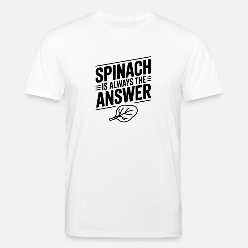 Spinat ist immer die Antwort - Stanley/Stella Unisex Bio-T-Shirt CREATOR - Weiß