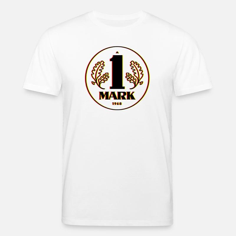 Ostmark 3D Schwarz Rot Gold - Stanley/Stella Unisex Bio-T-Shirt CREATOR - Weiß
