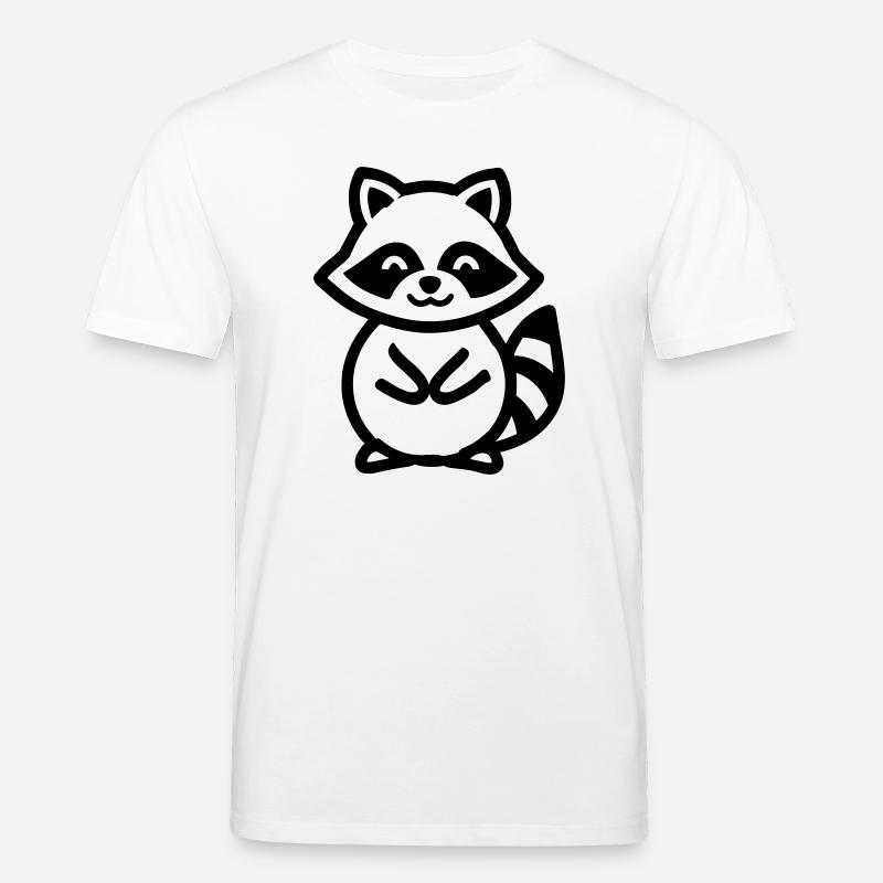 Waschbär - Stanley/Stella Unisex Bio-T-Shirt CREATOR - Weiß