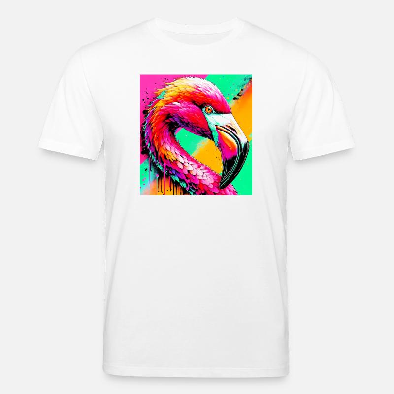 Flamant - T-shirt bio CREATOR Stanley/Stella Unisexe - blanc