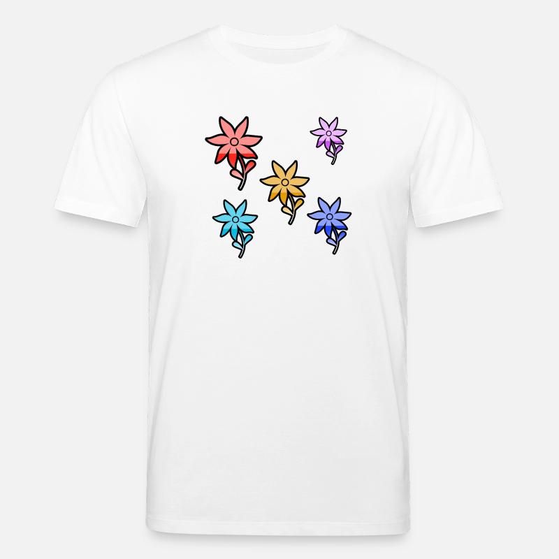 Blumen - Stanley/Stella Unisex Bio-T-Shirt CREATOR - Weiß